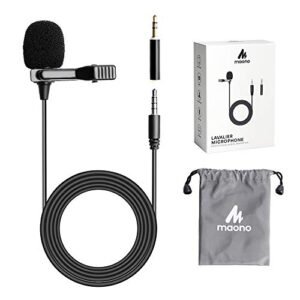 Maono AU-400 Lavalier Microphone (Black)  Amazon.in: Musical Instruments