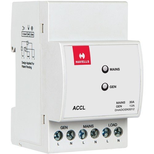 Havells DHADOSN3012 3 Module SPN ACCL PVC Plastic Base Model (White)