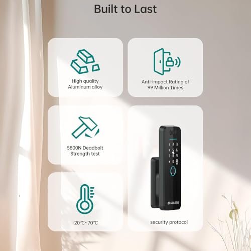 Golens X32 Face Recognition Smart Rim Lock - Image 5