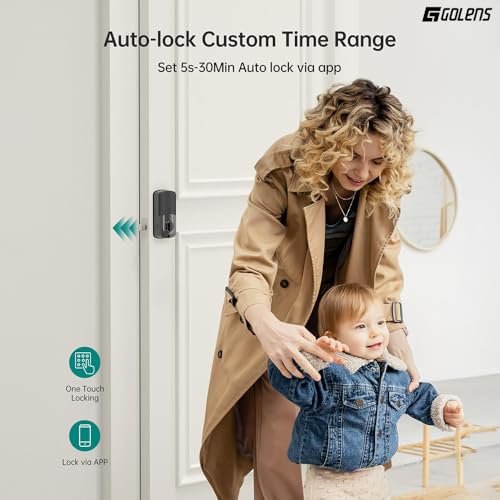 Golens X32 Face Recognition Smart Rim Lock - Image 3