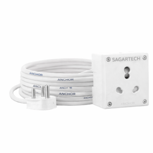 SAGARTECH 16A Heavy-Duty Extension Board – 1 Socket, 2500W