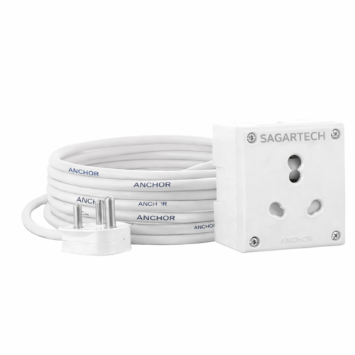 SAGARTECH 16A Heavy-Duty Extension Board – 1 Socket, 2500W